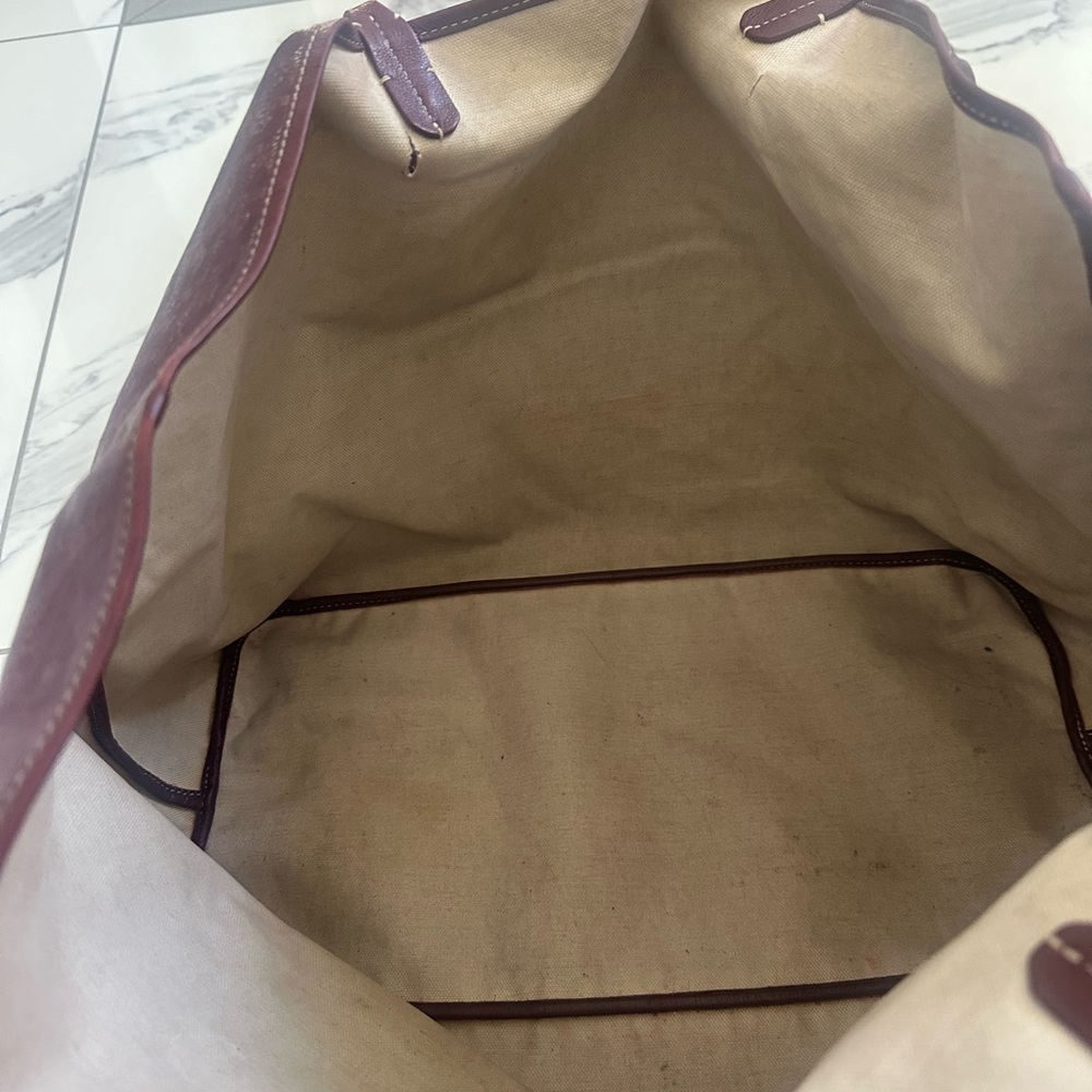 Authentic Goyard Burgundy Saint Louis GM bag. Very worn. - Picture 5 of 15